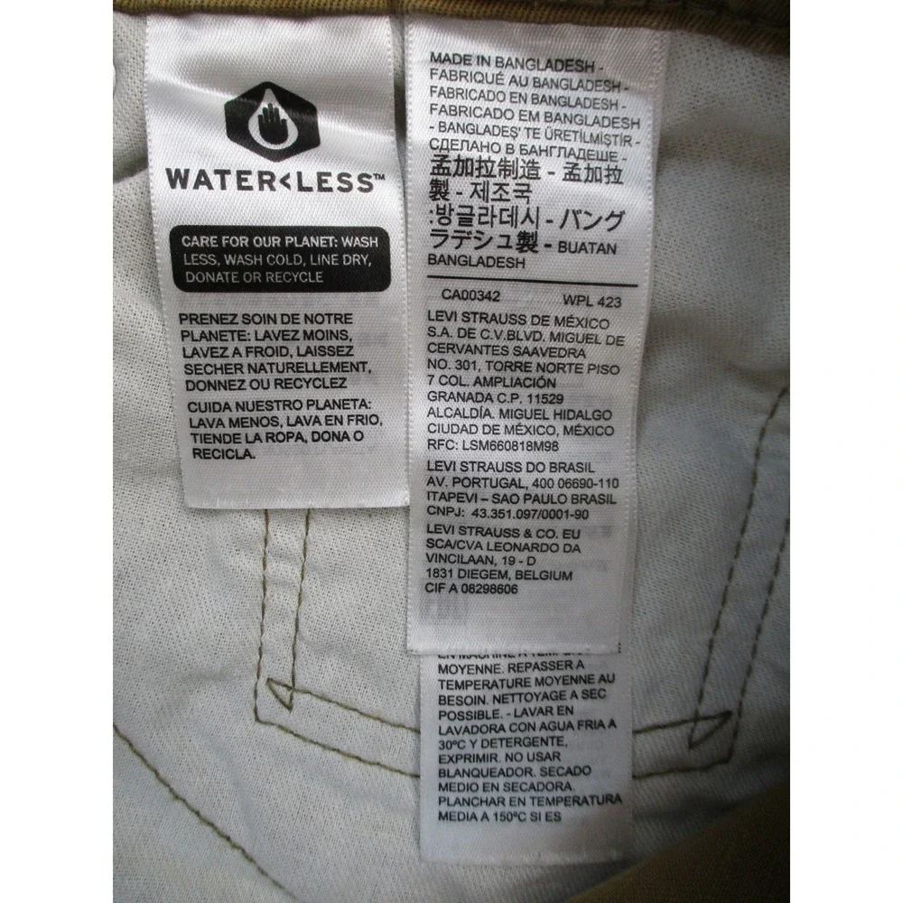 Levi's 541 Athletic Taper Pants Mens 33x30 Brown Khaki Utility Workwear Stretch